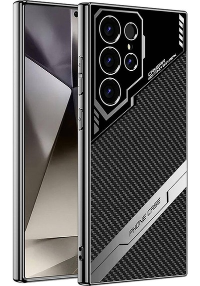 Galaxy S24 Ultra Kılıf Kamera Korumalı Karbon Tasarım Zore Yeni Seri Procase Kapak