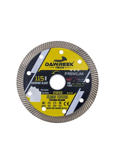Dawreek Dt001cd 115mm Premium İnce Turbo Elmas Testere Porselen-seramik
