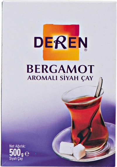 Deren Çay Bergamot Aromalı Siyah Dökme 500 G