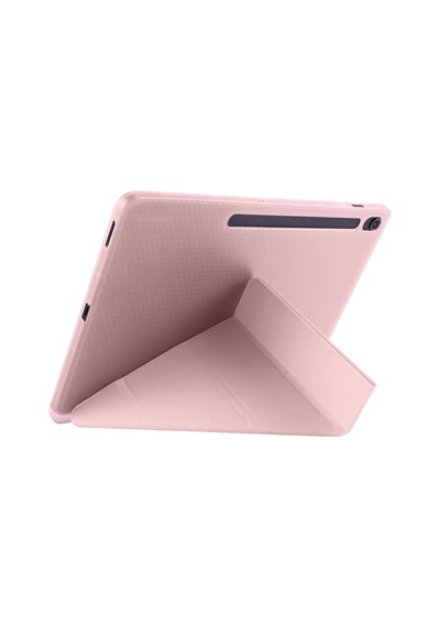Apple İpad Pro 13 2024 Kılıf Kalemlikli Hugo Tablet Kılıfı - Rose Gold - 100