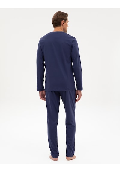 Pierre Cardin Erkek İndigo Pijama Takım 50322652-320 İndigo