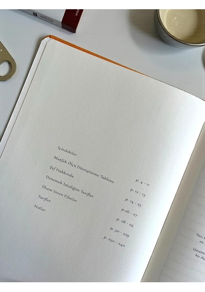 Tarif Defteri A5 Boyutunda Sert Kapaklı 100+ Tariflik Recipe Journal, Ölçü Tablosu, Not Alanı, İndeks Ve Şef Soruları Kırmızı Çok Renkli
