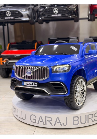Volvo Akülü Araba 0-6 Yaş Özel Plaka Hediyeli Lacivert