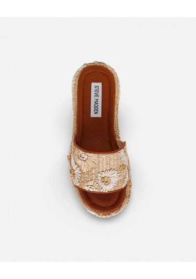 Steve Madden Decor-emb Natural Kadın Bej Sandalet Decor-emb