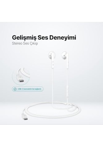 Rio 2 Usb-c Stereo Mikrofonlu Kulakiçi Kulaklık Genel