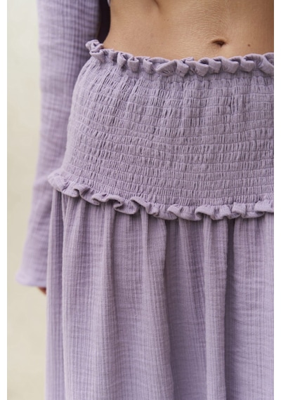 Mai Collection Mai Studios Co. Marshanda Lila Crop Etek Takım Lila