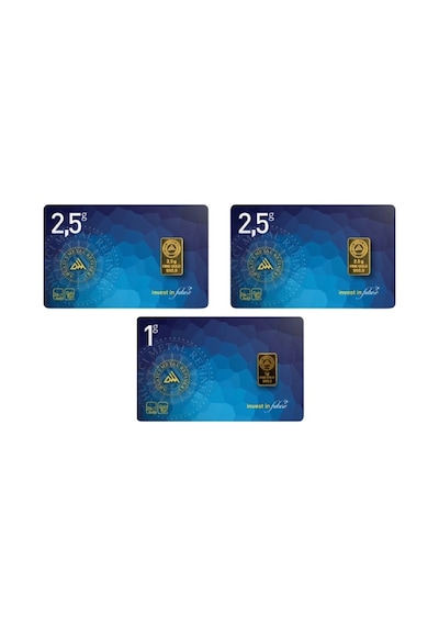 Ahlatcı Kuyumculuk 24 Ayar-6 Gram Külçe Altın (2.5x2 +1)