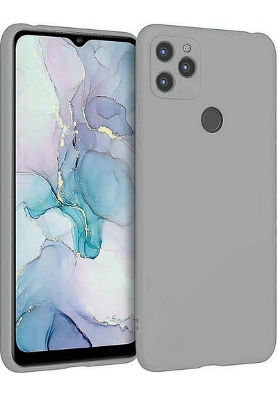 General Mobile GM 21 Uyumlu Silikon Kılıf - Esnek Tam Koruma Pastel Renk Kapak - Gri