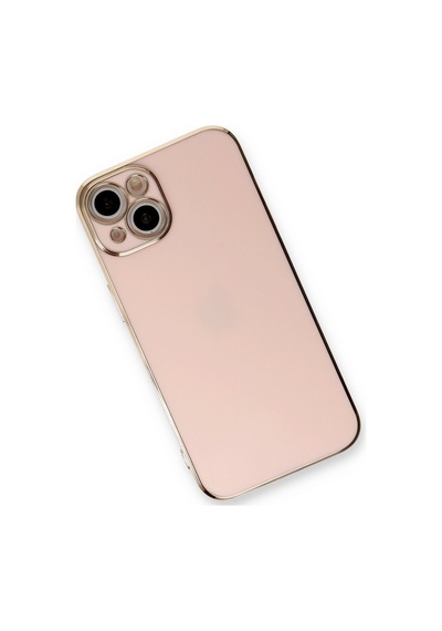 iPhone Uyumlu 13 Kılıf Volet Silikon - Pembe Düz Renkli