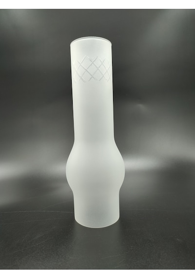 Avize Lamba Camı.mat Renkte.kesme Desenli.alt Çap:7.00cm-h:25.00c Mat Buzlu