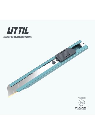 UTTIL Ptuk08-ex Cep Tipi Extreme Model 18 Mm Metal Maket Bıçağı