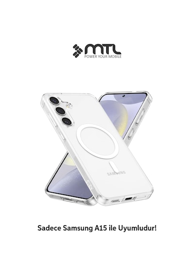 Samsung Galaxy A15 Şeffaf Magsafe Kılıf Mtl Safe