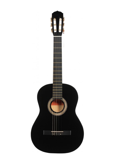 Campbell Ce-54bk 3/4 Klasik Gitar Siyah - Sap Ayarlı Full Set 7-14 Yaş - 8697389643211