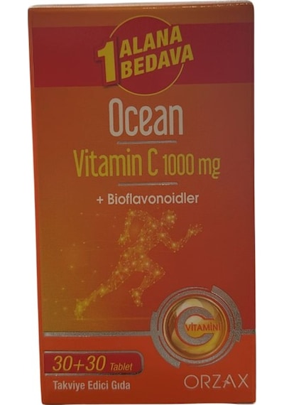 Ocean Vitamin C 1000 Mg Takviye Edici Gıda 2 x 30 Tablet