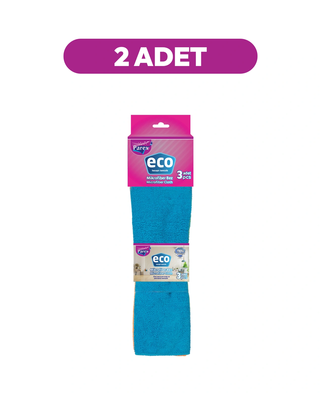 Eco 3 Lü Mikrofiber Bez Açık İkili Paket Diğer