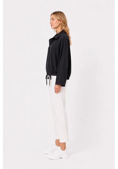 Neden Tekstil Kadın Oversize Siyah Spor Hırka
