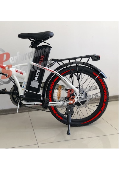 Michelin + Kuyruk Elektrikli Bisiklet Lastik Yazısı Stiker E-bike