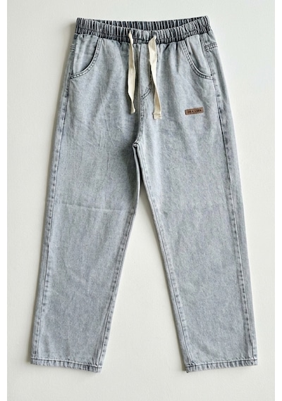 Erkek Rahat Kesim Baggy Jean Pantolon 30073 - Taş