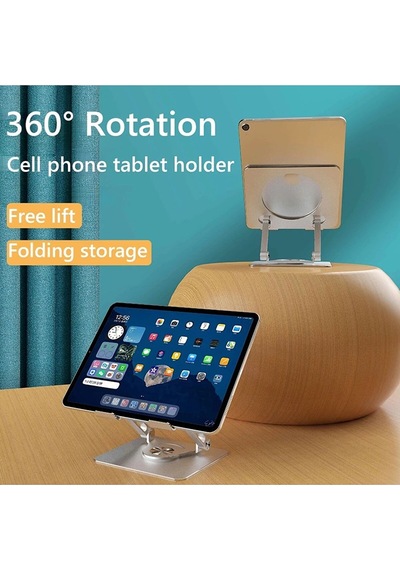 Ermer Metal Tablet Standı 360 Derece Dönebilen Açı Ve Yükseklik Ayarlı Alüminyum Stant