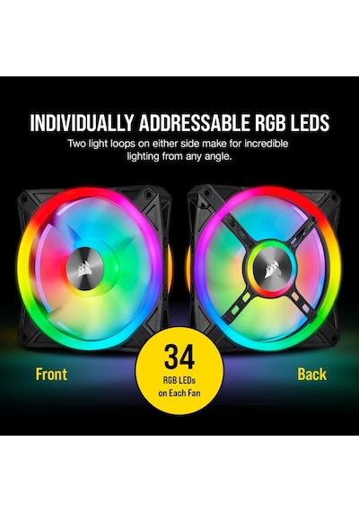 Corsaır Co-9050097-Ww Icue Ql120 Rgb 120 Mm Dort Rgb Renk Dongulu