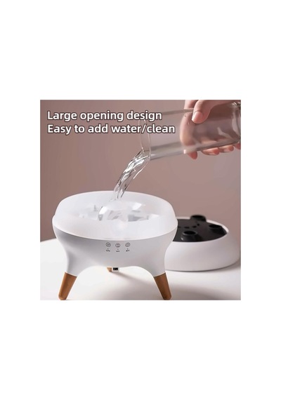 Bluetooth Hoparlörlü Ultrasonik Nemlendirici & Gece Lambası Led Işık, Ev & Ofis Kullanımı Beyaz Bluetooth Hoparlörlü Ultrasonik Nemlendirici & Gece Lambası Led Işık, Ev & Ofis Kullanımı Beyaz