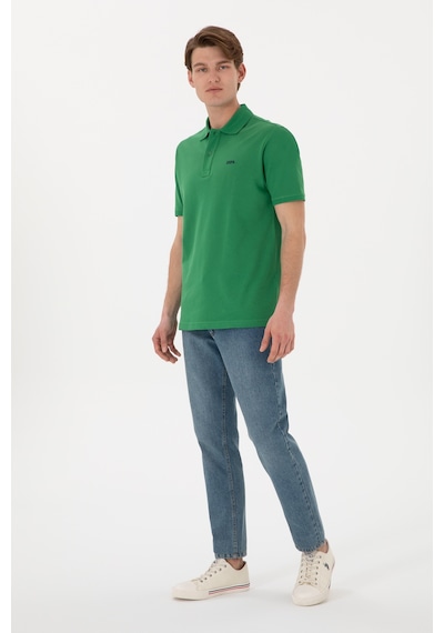 U.S. Polo Assn. Erkek Regular Fit Polo Yaka Yeşil Basic Tişört 50306007-VR054 U.S. Polo Assn. Erkek Regular Fit Polo Yaka Yeşil Basic Tişört 50306007-VR054