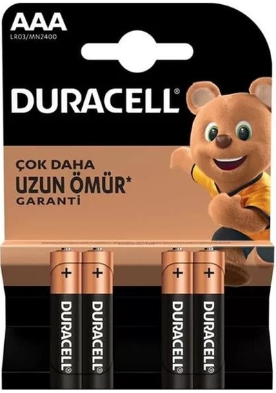 Lr03/mn2400 Aaa İnce Alkalin Pil 4'lü Paket
