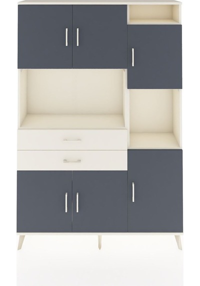 Arges Dolap 9 Raflı 2 Çekmeceli 6 Kapaklı 132x30x195 Aytaşı-antrasit/aytaşı Antrasıt/aytası Arges Dolap 9 Raflı 2 Çekmeceli 6 Kapaklı 132x30x195 Aytaşı-antrasit/aytaşı Antrasıt/aytası