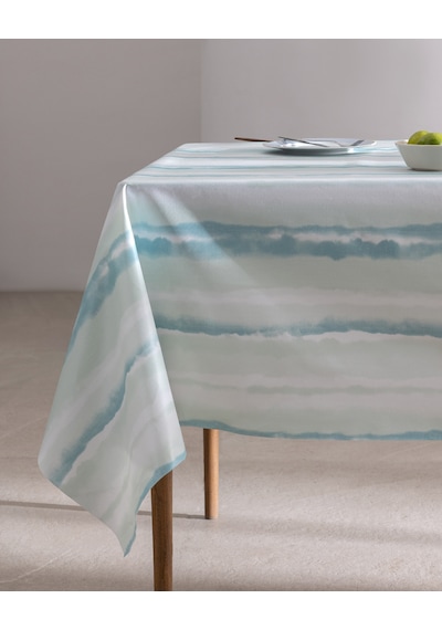 Madame Coco Celeste Masa Örtüsü - Turkuaz - 140x200 Cm 8684427305317 Çok Renkli