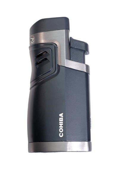 Cohiba 4 Torch Pürmüz Delicili Siyah Metal Puro Çakmağı - Tr9494