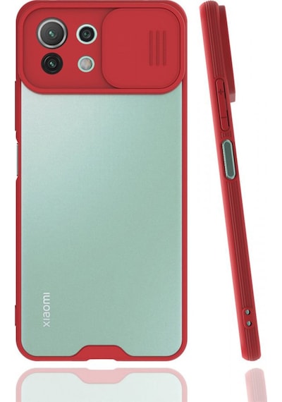 Nettech Xiaomi Mi 11 Lite Uyumlu Platin Kamera Kızaklı Arka