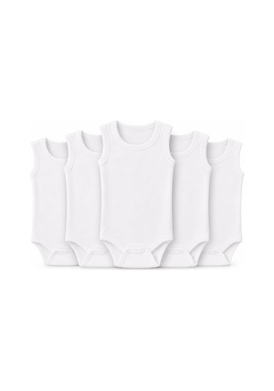 Ayağıma Getir 5'li Bebek Atlet Body Zıbın Çıtçıtlı 100% Pamuk Çok Renkli