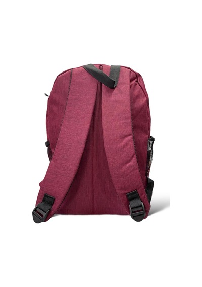 Markahit Su Geçirmez Kumaş Ortaokul Lise Unisex Okul Sırt Ve Seyahat Çantası - Bordo