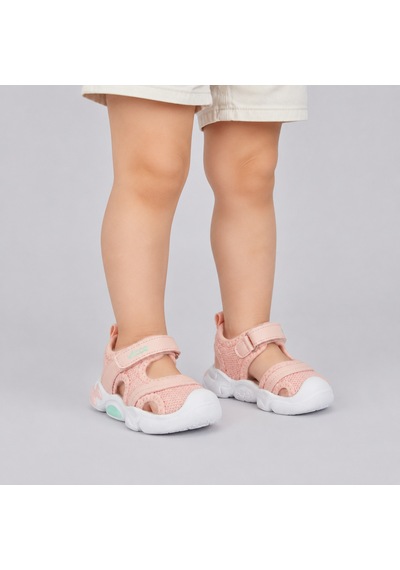 Vicco Soft Işıklı Phlon Hafif Rahat Taban Çocuk Sandalet Pudra