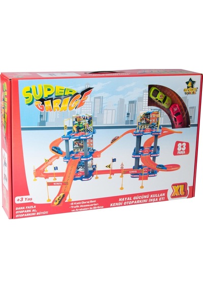 Otopark Set 6 Katlı Büyük Garaj Seti 83 Parça