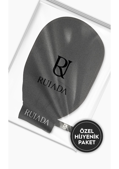 80 Factor Siyah Banyo Duş Kesesi Peeling Eldiveni %100 Floş Ipek Premium Unisex