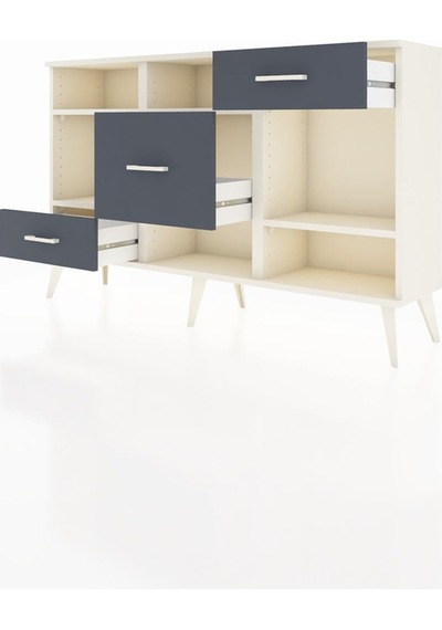Arges Konsol 4 Raflı 3 Çekmeceli 132x30x83 Aytaşı-aytaşı/antrasit Aytaşı/antrasit Arges Konsol 4 Raflı 3 Çekmeceli 132x30x83 Aytaşı-aytaşı/antrasit Aytaşı/antrasit
