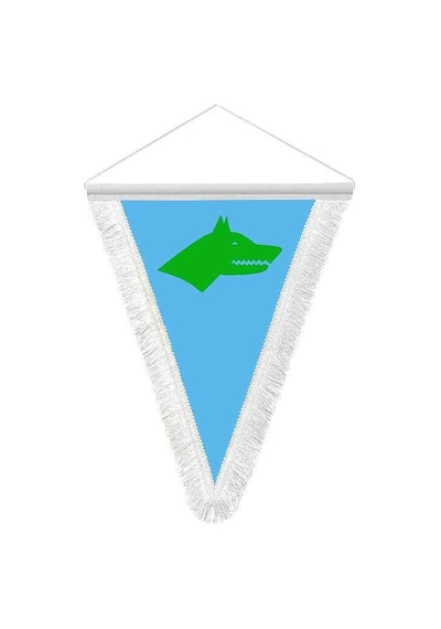 Göktürk Kağanlığı -17 Eski Türk Devleti Bayrağı -saten Hatıra Üçgen Flama Bayrak 1