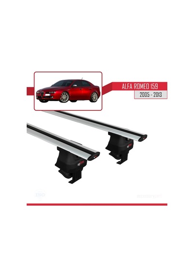 Alfa Romeo 159 2005-2013 Arası İle Uyumlu Ace-4 Ara Atkı Tavan Barı Gri