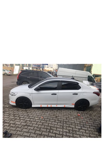Citroen C Elysee Yan Marşpiyel Takımı - Plastik - Parlak Siyah