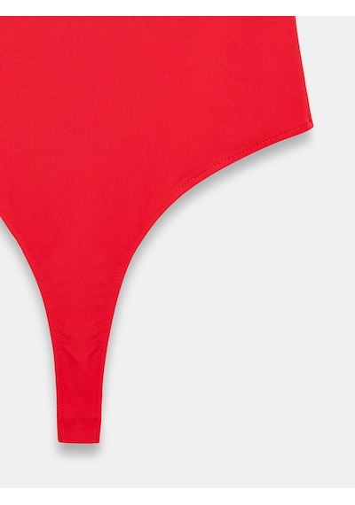 DİLVİN 21216 Askılı Bodysuit-kırmızı