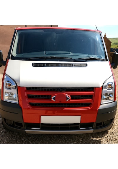 Ford Transit 2006 2013 Tam Kaput Maskesi Beyaz  Görünüm Taş Ve Güneş Koruma 1 Adet