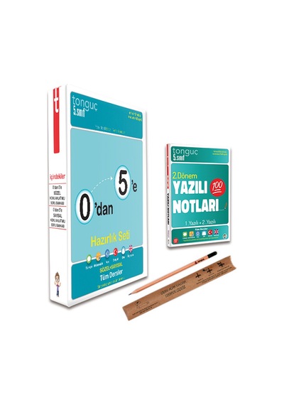 Tonguç 5. Sınıf 0 dan 5 e Konu Anlatımlı Soru Bankası 2. Dönem Yazılı Notları Set - 3 Kitap