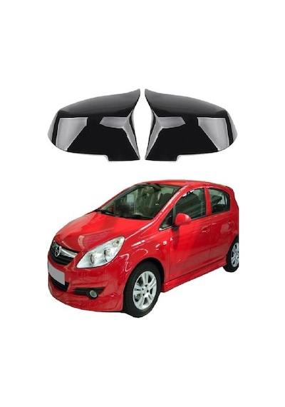 Opel Corsa D Araca Özel Batman Yarasa Ayna Kapağı Pianoblack