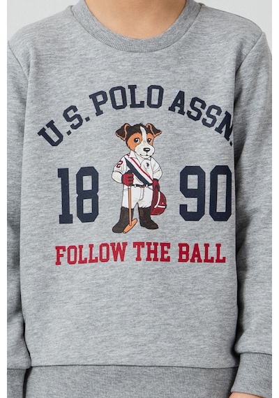 U.S. Polo Assn. Erkek Çocuk Baskılı Gri Uzun Kol Eşofman Takımı Us2632-c-v1 Us2632-c-v1