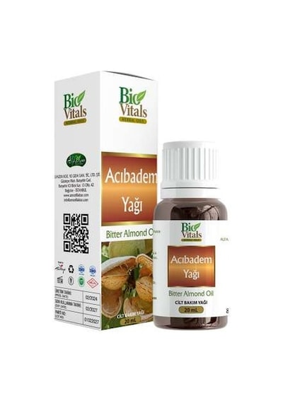 Doğal Acı Badem Yağı 20 Ml 2 Adet
