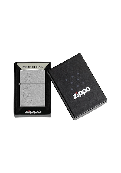 Zippo Swirly Heart Design Çakmak Çok Renkli