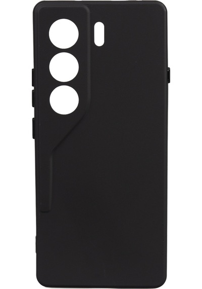 Noktaks - Tecno Uyumlu Tecno Camon 40 4g - Kılıf Mat Soft Esnek Biye Silikon T37130 Siyah