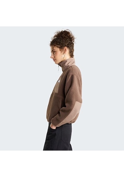 The North Face W Yumiori Off Peak Full Zip Kadın Polar-34109 Kahverengi