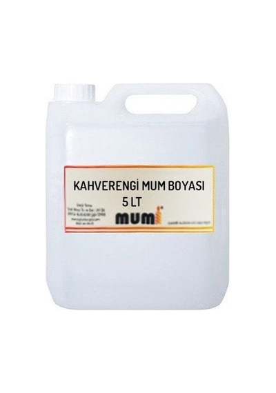 Sıvı Mum Boyası Kahverengi 5 Litre Renksiz
